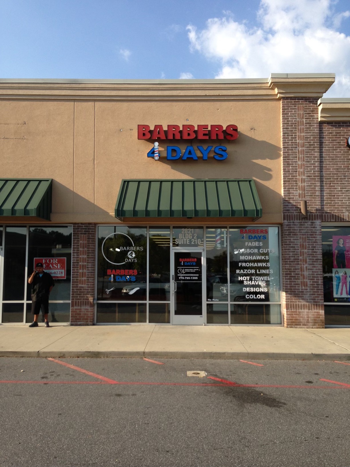 Barbers 4 Days Kennesaw storefront